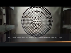 Ten Trays Commercial Stainless Steel Convection Bakery Oven With Strong Wheel