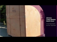 Stainless Steel Rotary Oven 16 Trays Electric For Bread Baking