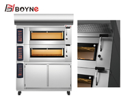 Microcomputer Commercial Two Deck Pizza Oven With Proofer
